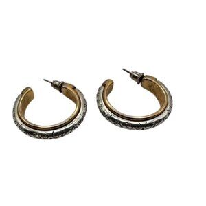 Brighton Silver and Gold Modern Earrings